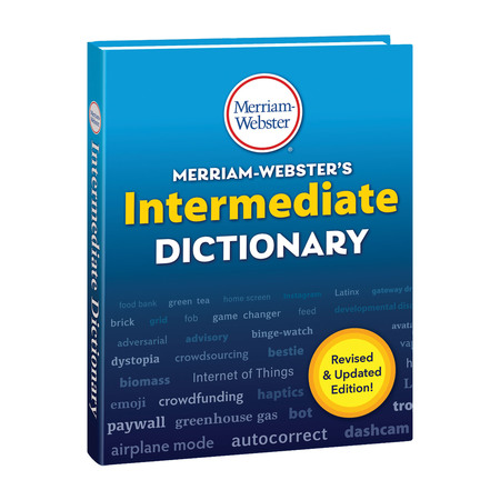 MERRIAM-WEBSTER Merriam-Websters Intermediate Dictionary, Hardcover, 2020 Copyright 9780877796985